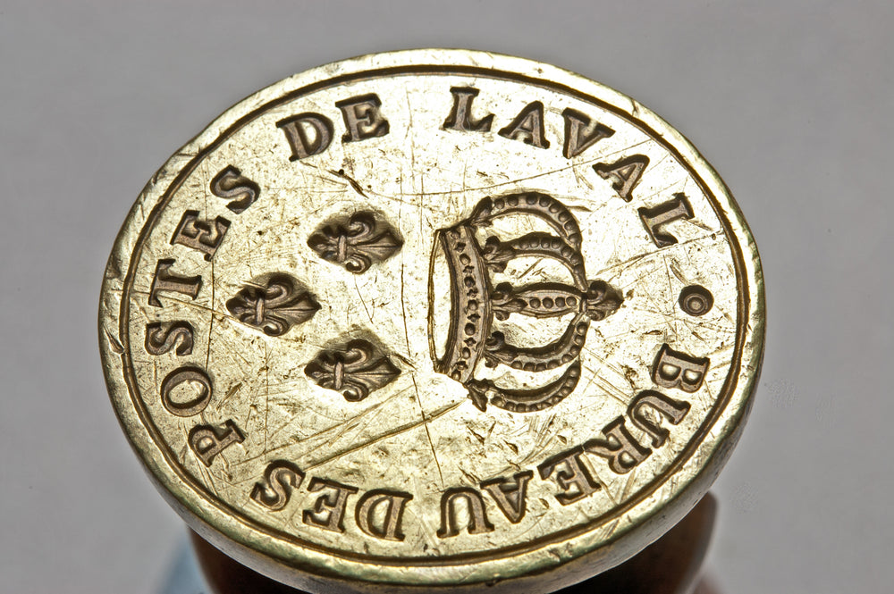 19thC French Bureau des Postes De Laval Desk Seal