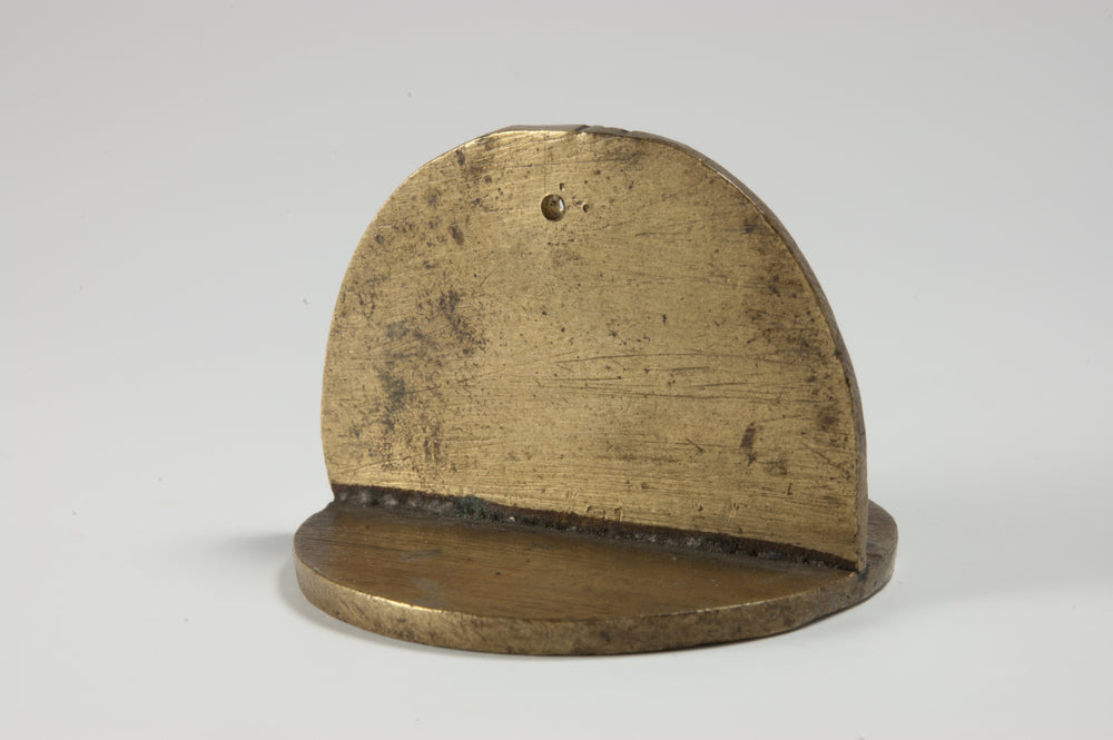 18thC Brass Personal Armorial Hand-Seal - Guillaume De Vos