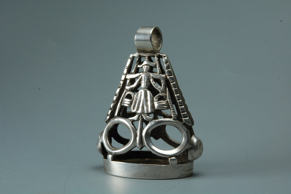 18thC Silver Worshipful Company of Barbers Armorial Fob Seal - DE PRESCIENTIA DEI