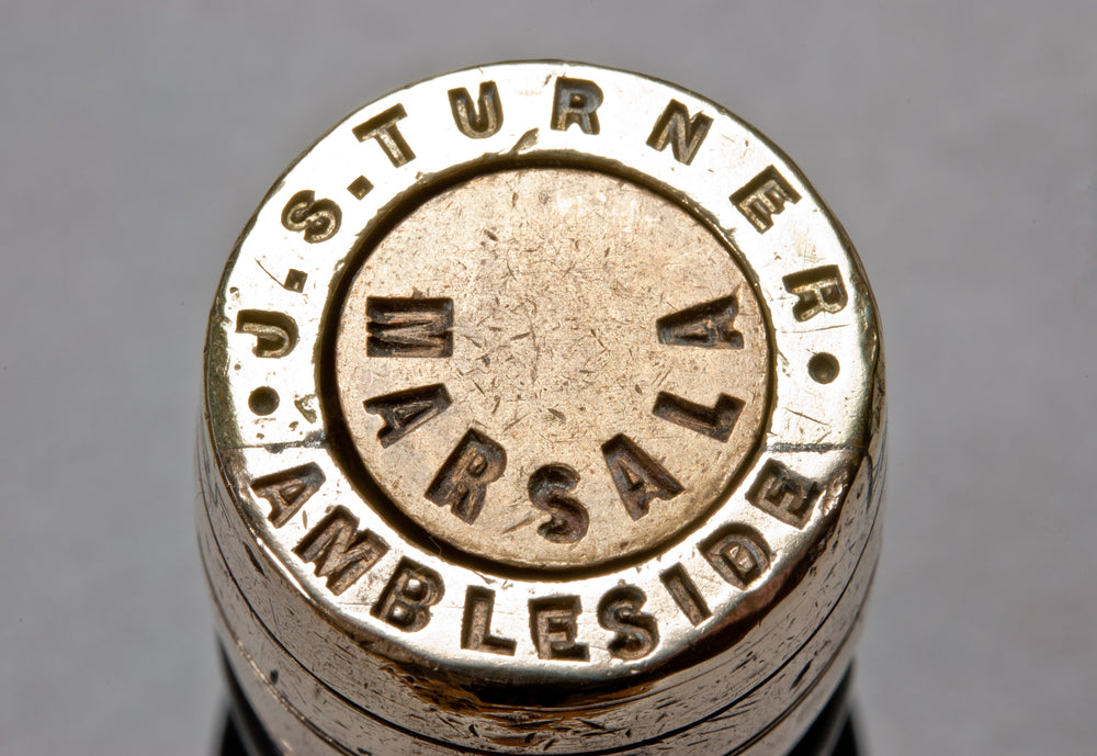 Early Ebony Brass Vitners / Ambleside Interchangeable Desk Seal - 7x Alcohol Matrices