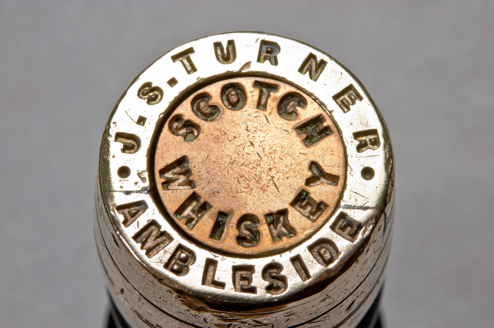 Early Ebony Brass Vitners / Ambleside Interchangeable Desk Seal - 7x Alcohol Matrices