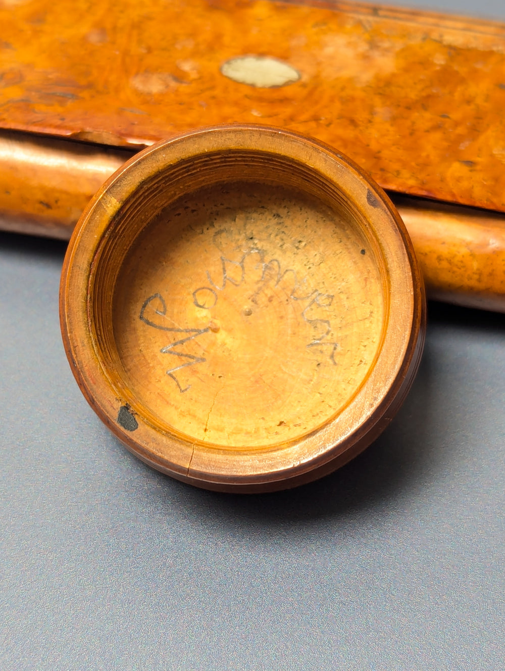 Fine Boxwood 18thC Bavarian Armorial Desk Seal - Schorno