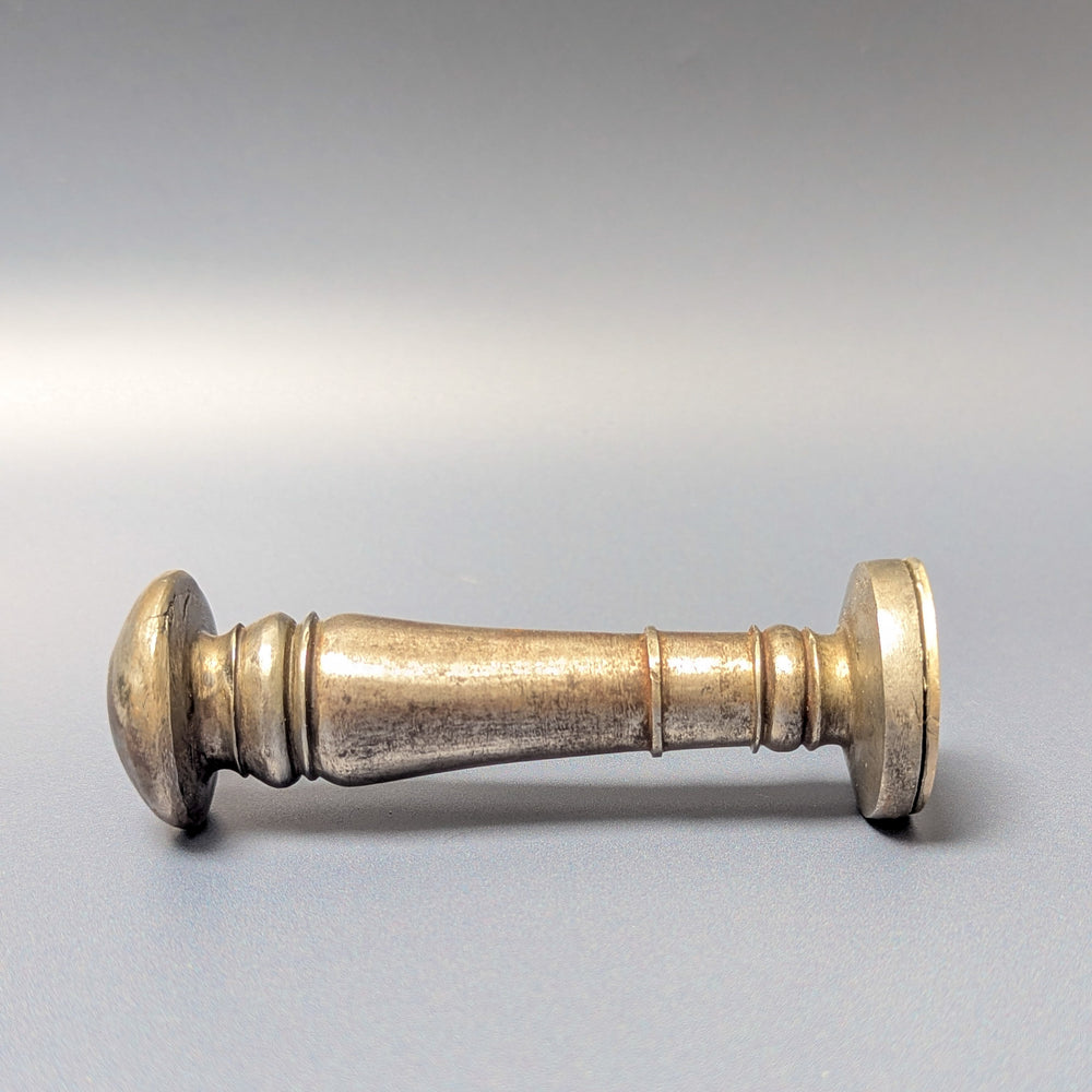 18thC Dutch Steel & Silver Personal Armorial Desk Seal - Johann Matthias Lodel