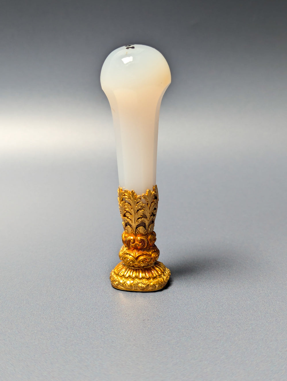 19thC Gold Mounted Continental Hardstone Marriage Hand-Seal - Mercy-Argenteau