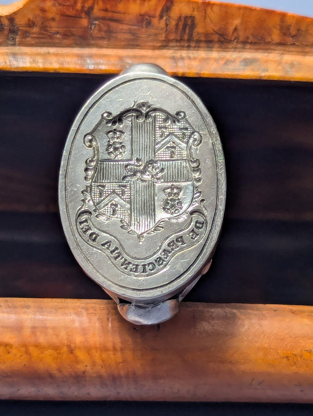 18thC Silver Worshipful Company of Barbers Armorial Fob Seal - DE PRESCIENTIA DEI