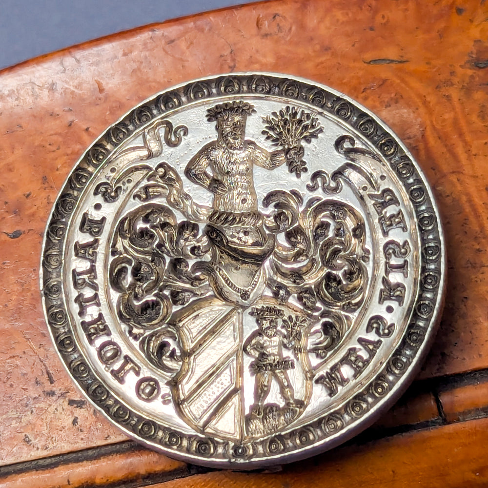 Late 17thC Silver Bavarian Fob Seal - Bartholomew Riser
