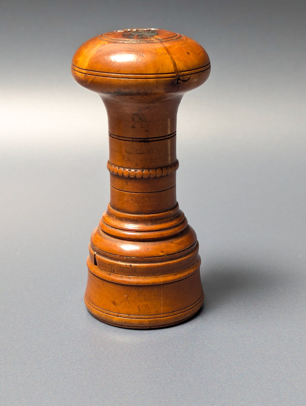 Fine Boxwood 18thC Bavarian Armorial Desk Seal - Schorno