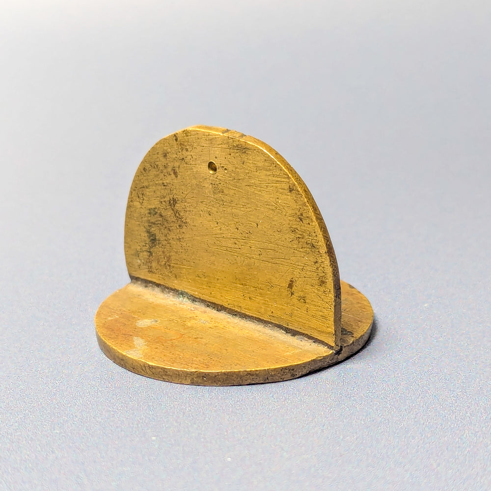 18thC Brass Personal Armorial Hand-Seal - Guillaume De Vos