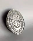Heavy 18thC Spanish Antique Silver Religious Desk Seal