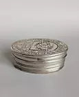 Heavy 18thC Spanish Antique Silver Religious Desk Seal