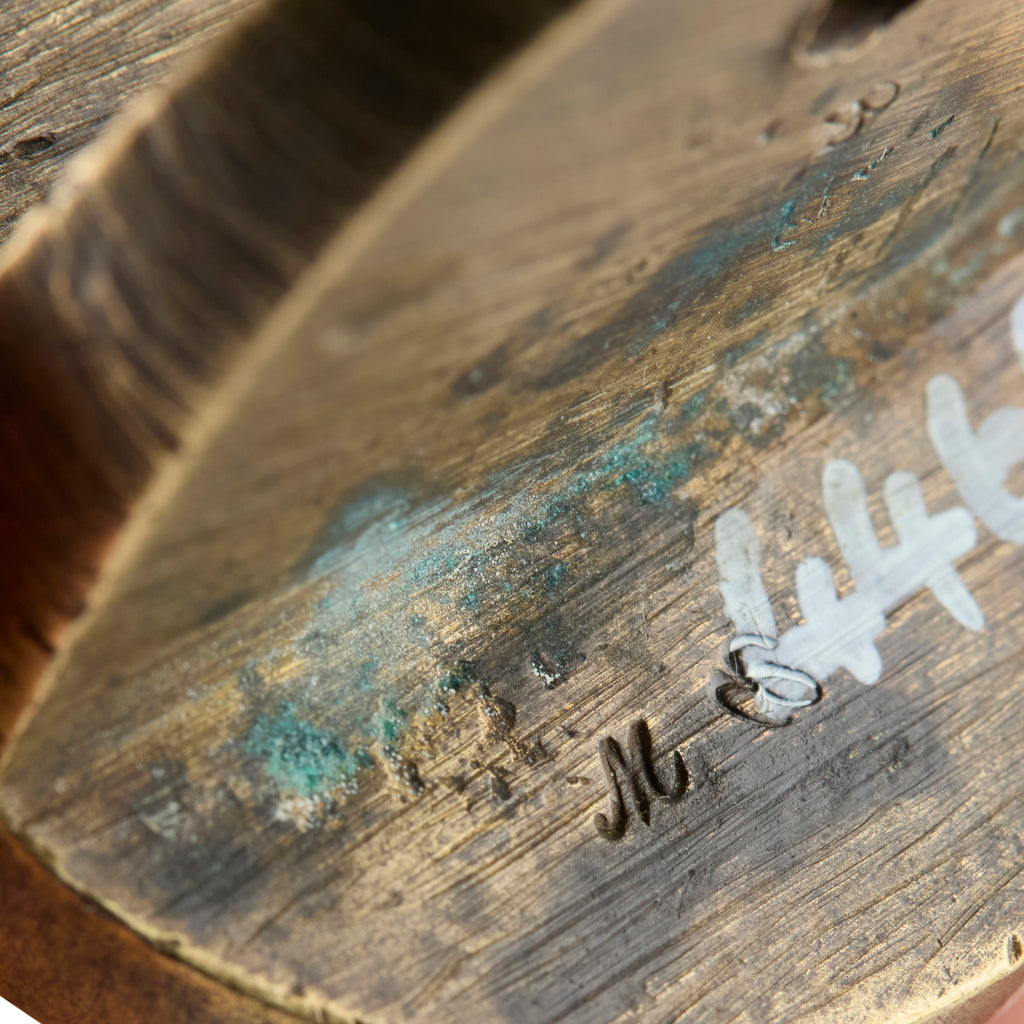 A BALTIC / RUSSIAN CLOTHMAKER SEAL A 17TH CENTURY LAMB OF GOD BRASS DESK SEAL