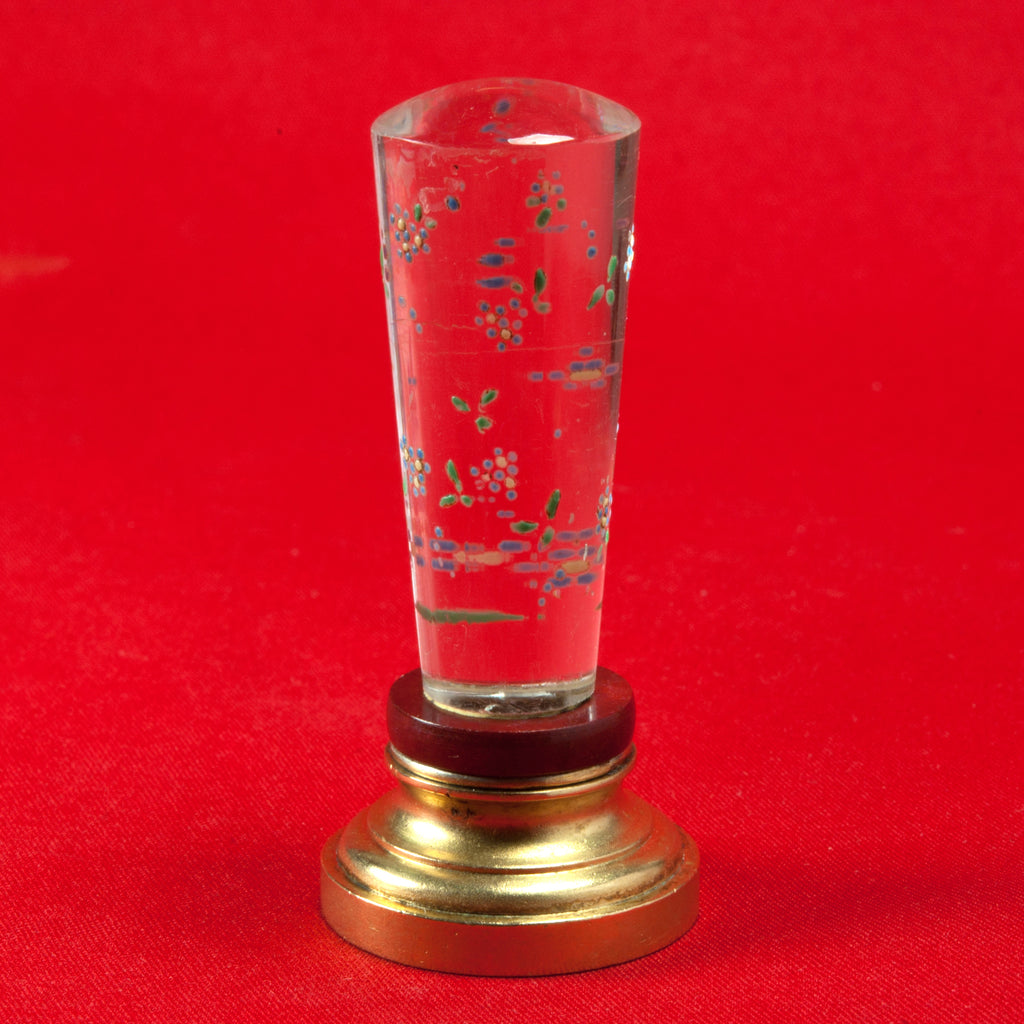 Rock Crystal and Gilt Silver Desk Seal