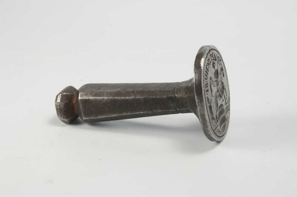 Early 18thc Steel Armorial Desk Seal