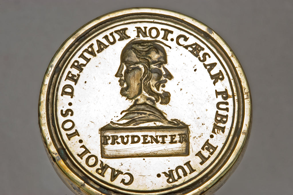 Early 19thC French Named Notary Desk Seal - Carol Derivaux