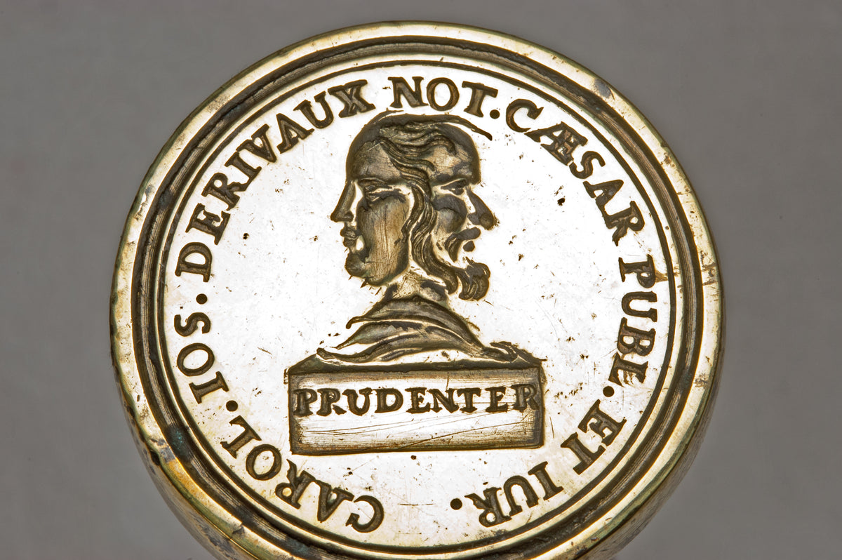 Early 19thC French Named Notary Desk Seal - Carol Derivaux