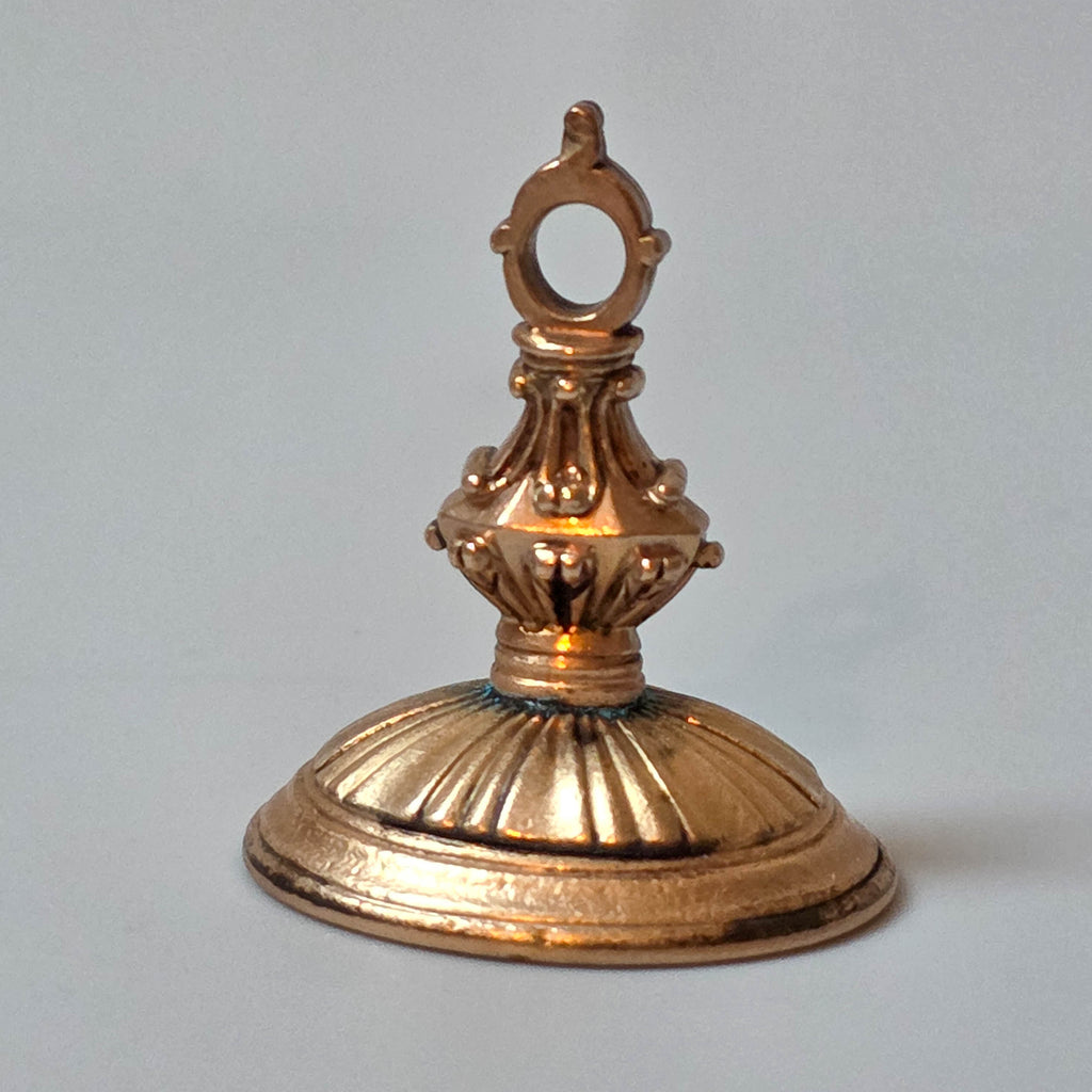 c1806 English Gilt-Cased Hardstone Fob Seal - Edward DERING
