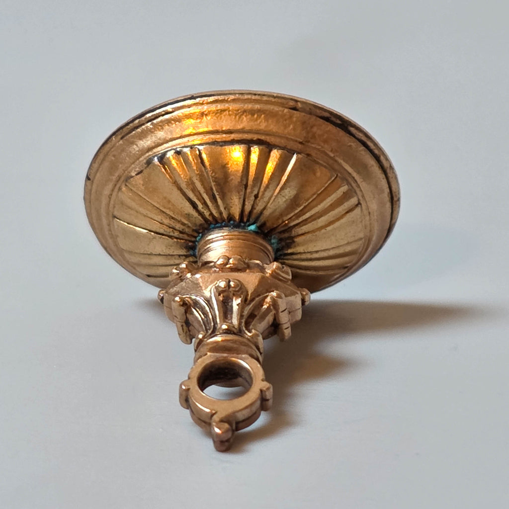 c1806 English Gilt-Cased Hardstone Fob Seal - Edward DERING