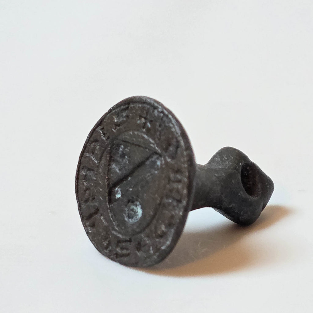 Early 14th Century Bronze Fob Seal of Iehan SEGART