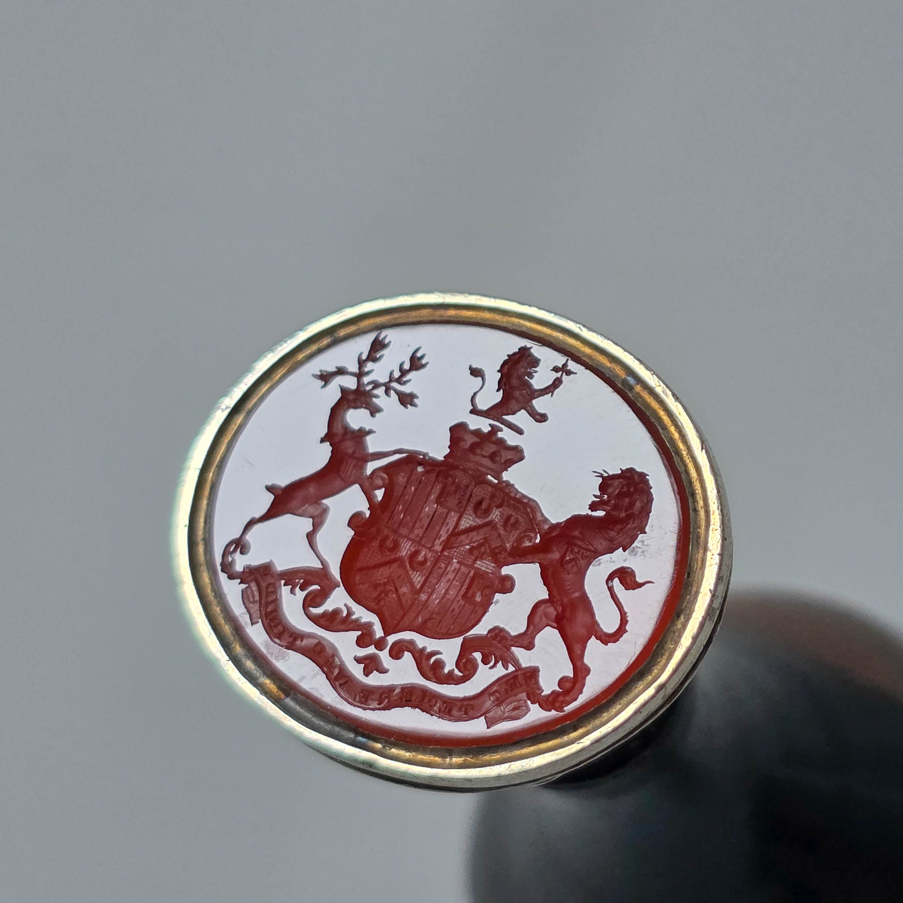 c1833 Antique Desk Seal for Charles Callis Western, Ist Baron Western