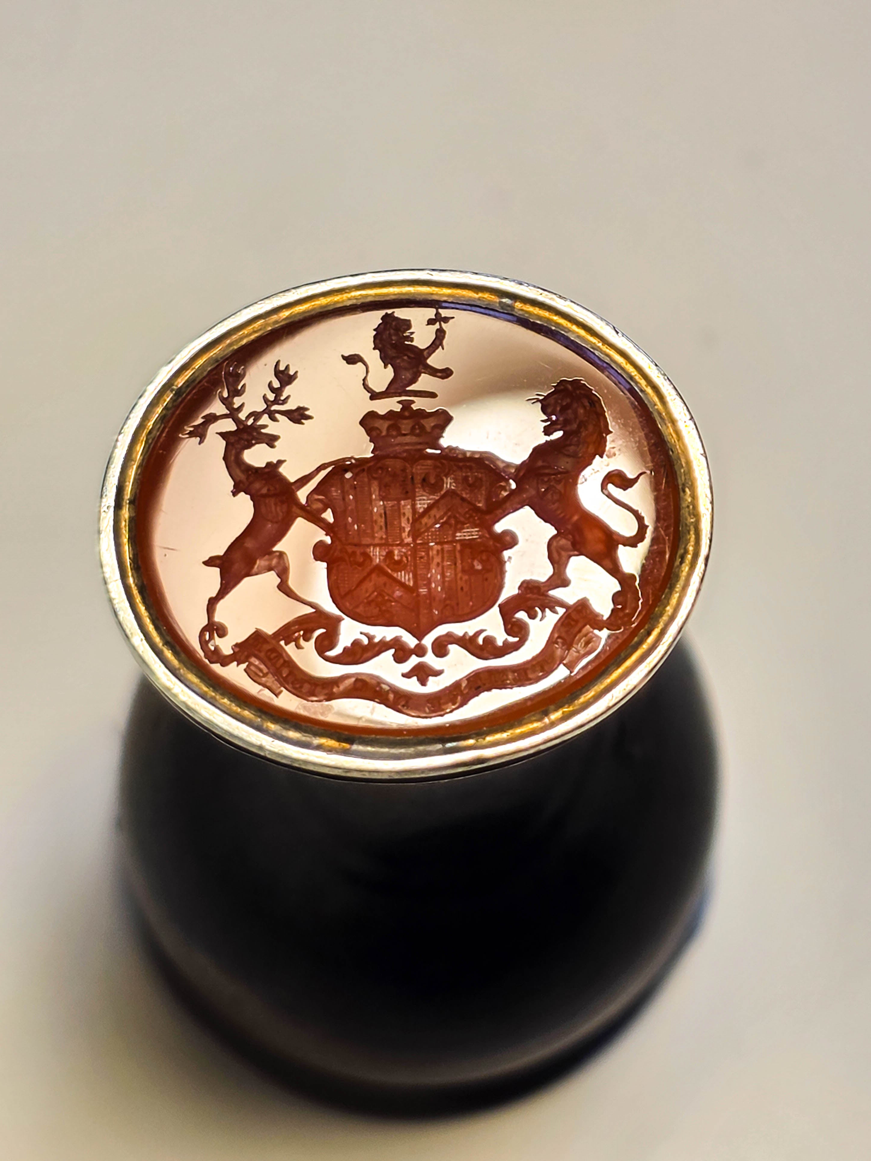 c1833 Antique Desk Seal for Charles Callis Western, Ist Baron Western