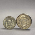 A SET OF TWO EARLY 18TH CENTURY RELIGIOUS SEALS FROM THE COLLECTION OF DUKE CHRISTIAN AUGUST OF SAXONY-ZEITZ