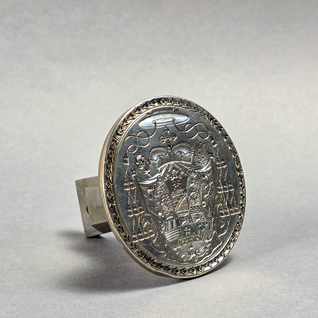 A SET OF TWO EARLY 18TH CENTURY RELIGIOUS SEALS FROM THE COLLECTION OF DUKE CHRISTIAN AUGUST OF SAXONY-ZEITZ