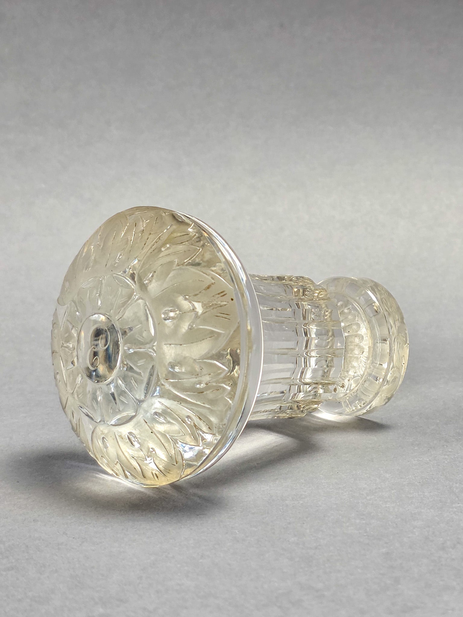 A LARGE 19TH CENTURY CONTINENTAL MILITARY ROCK CRYSTAL DESK SEAL
