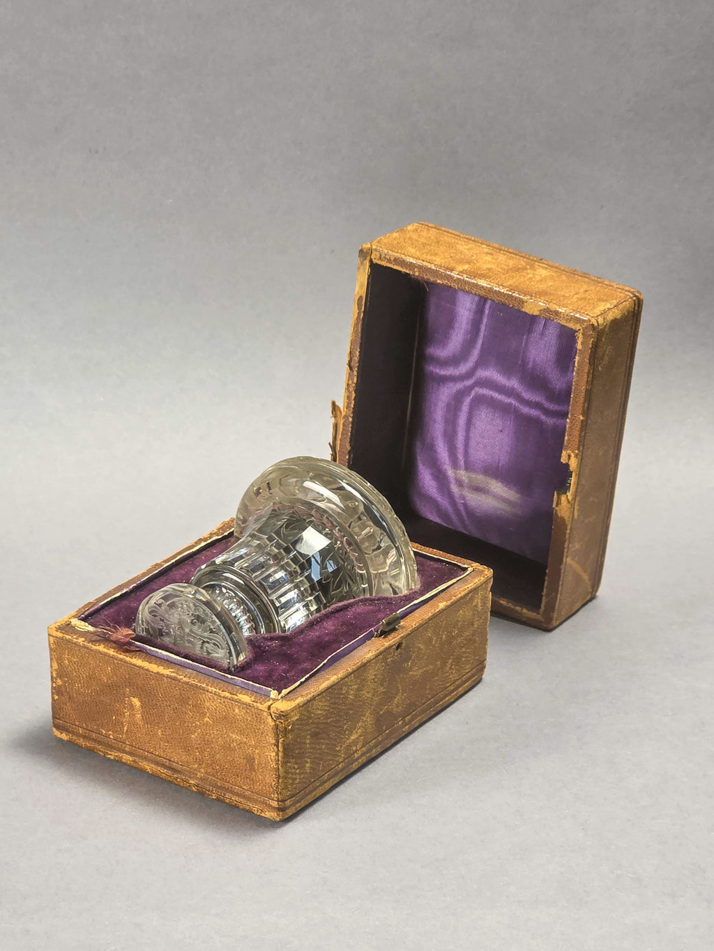 A LARGE 19TH CENTURY CONTINENTAL MILITARY ROCK CRYSTAL DESK SEAL