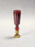 THE ROBERT WESTLEY HALL-DARE DESK SEAL AN EARLY 19TH CENTURY BANDED AGATE AND BLOODSTONE SEAL