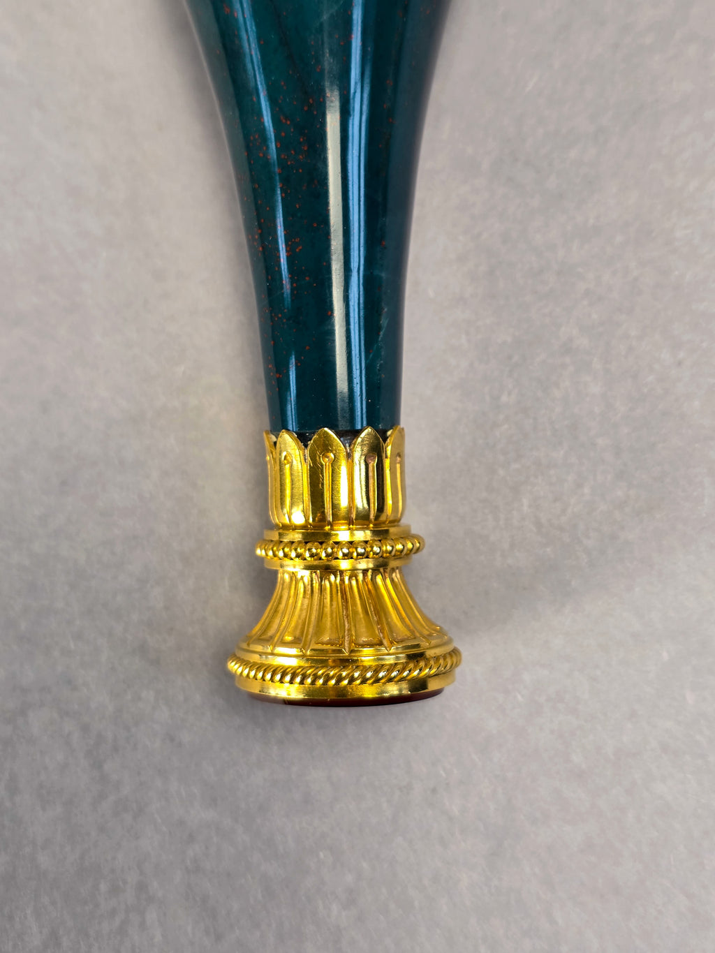 THE CALEB WRIGHT DESK SEAL A LATE 19TH CENTURY BLOODSTONE AND CARNELIAN DESK SEAL