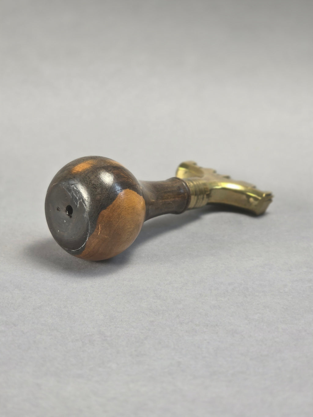 c1850 CENTRAL BANK OF NEW YORK LABERNUM & BRASS DESK STAMP