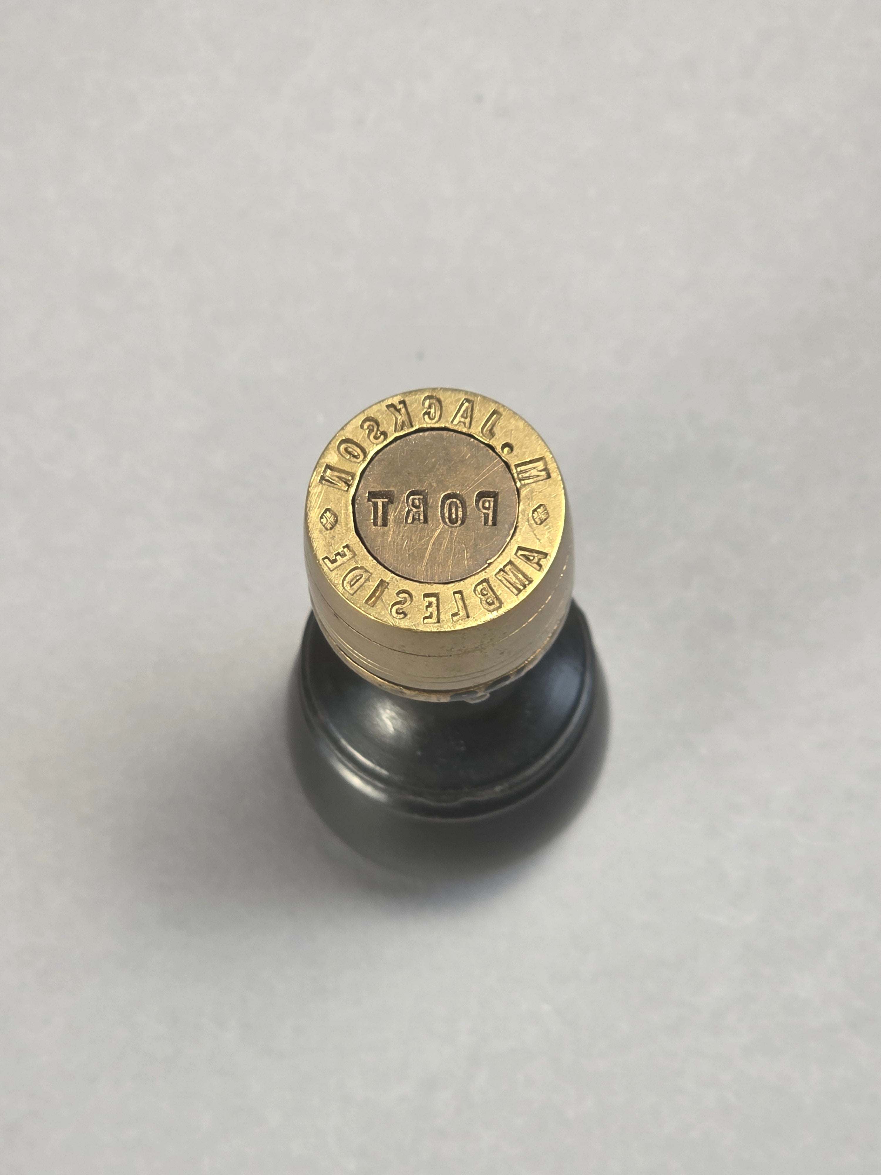 19THC M.JACKSON AMBLESIDE WINE MERCHANT DESK WAX SEAL