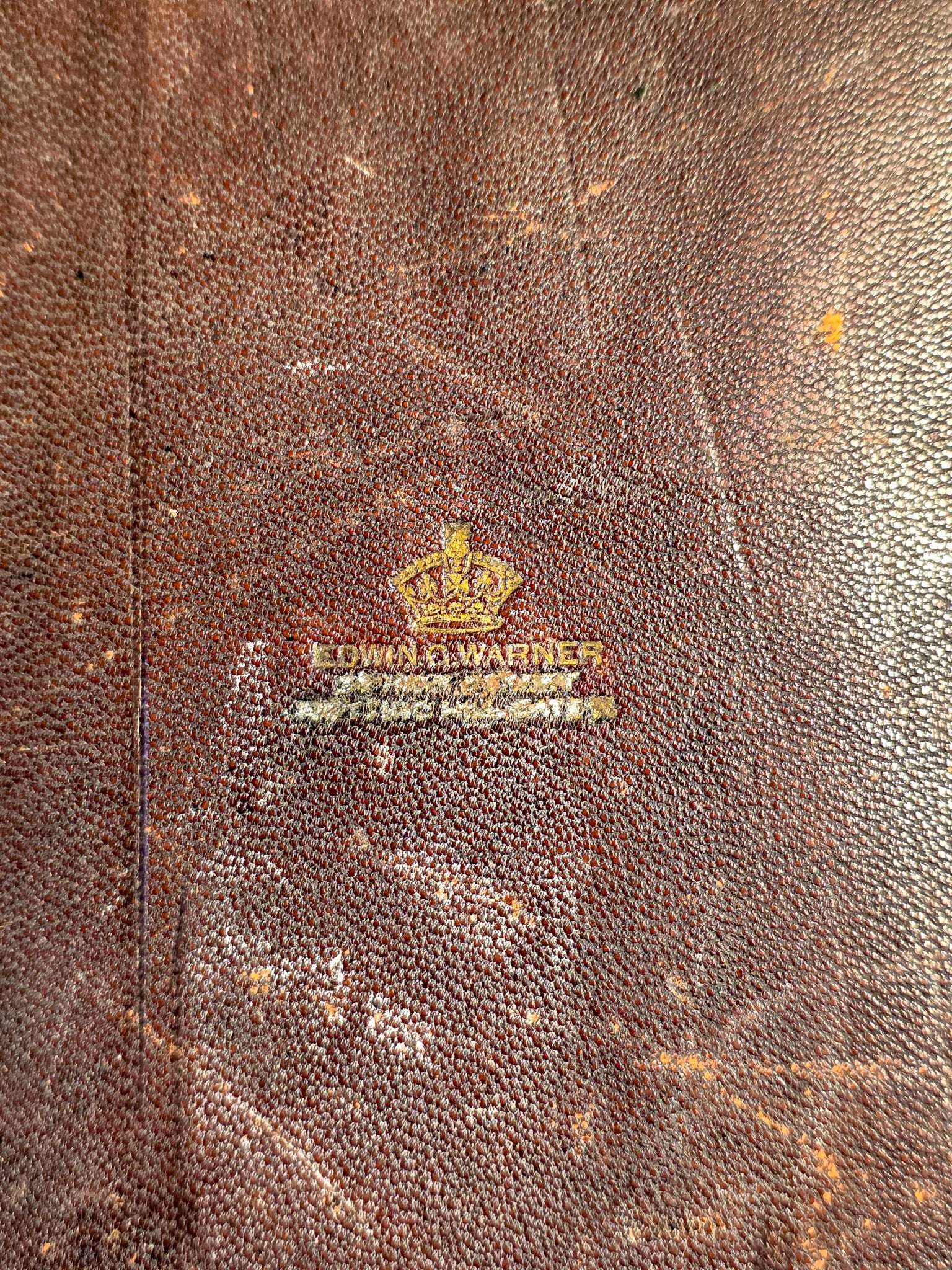 19th Century Rare Wax Engraver's Leather Impression Sample Book Folio