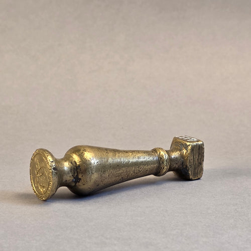 19THC BRONZE ALLOY SIDMOUTH HARBOUR COMPANY 1836 DESK SEAL