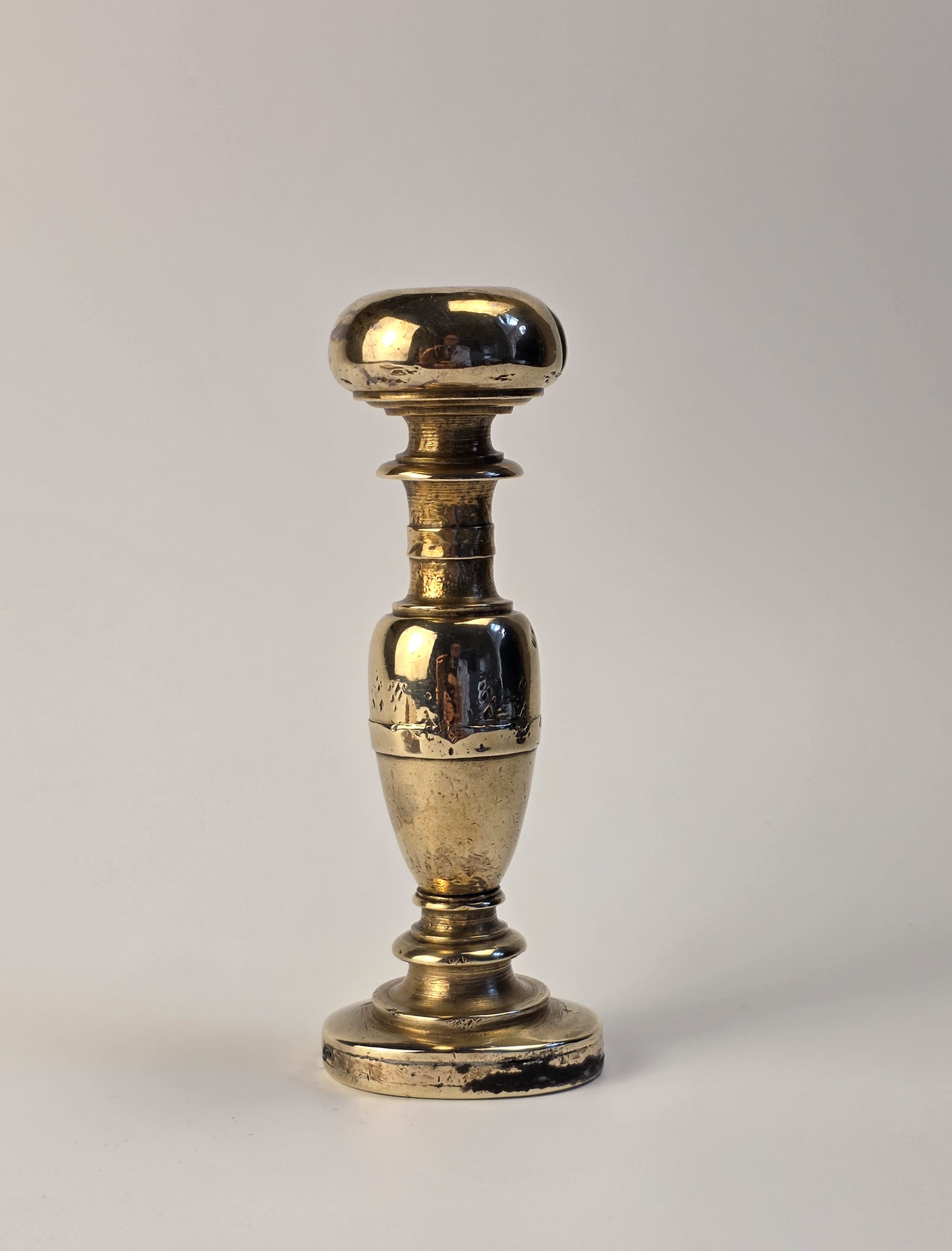 18THC BRASS ALLOY SICILLIAN CHURCH DESK SEAL