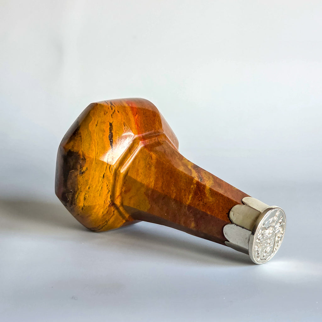 17THC JASPER & SILVER DESK SEAL WITH ARMS FOR BRETT