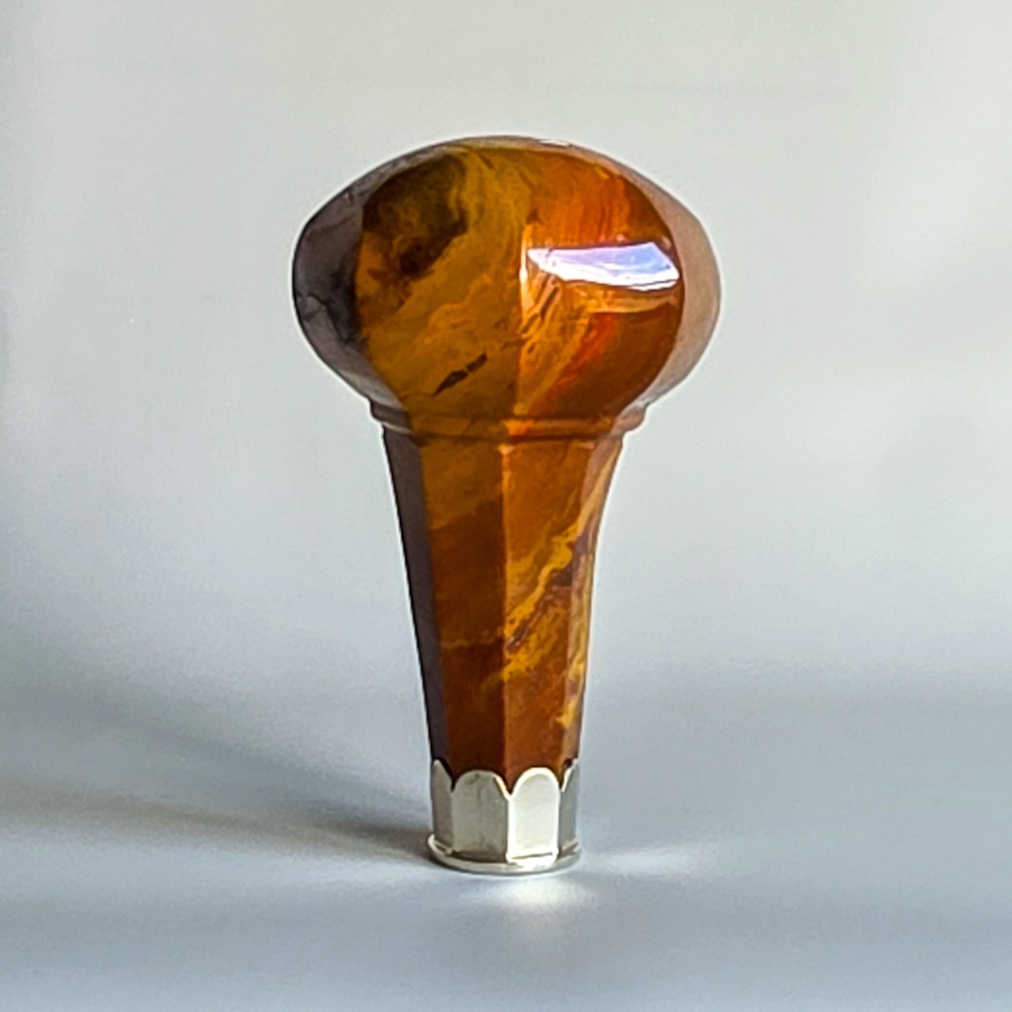 17THC JASPER & SILVER DESK SEAL WITH ARMS FOR BRETT