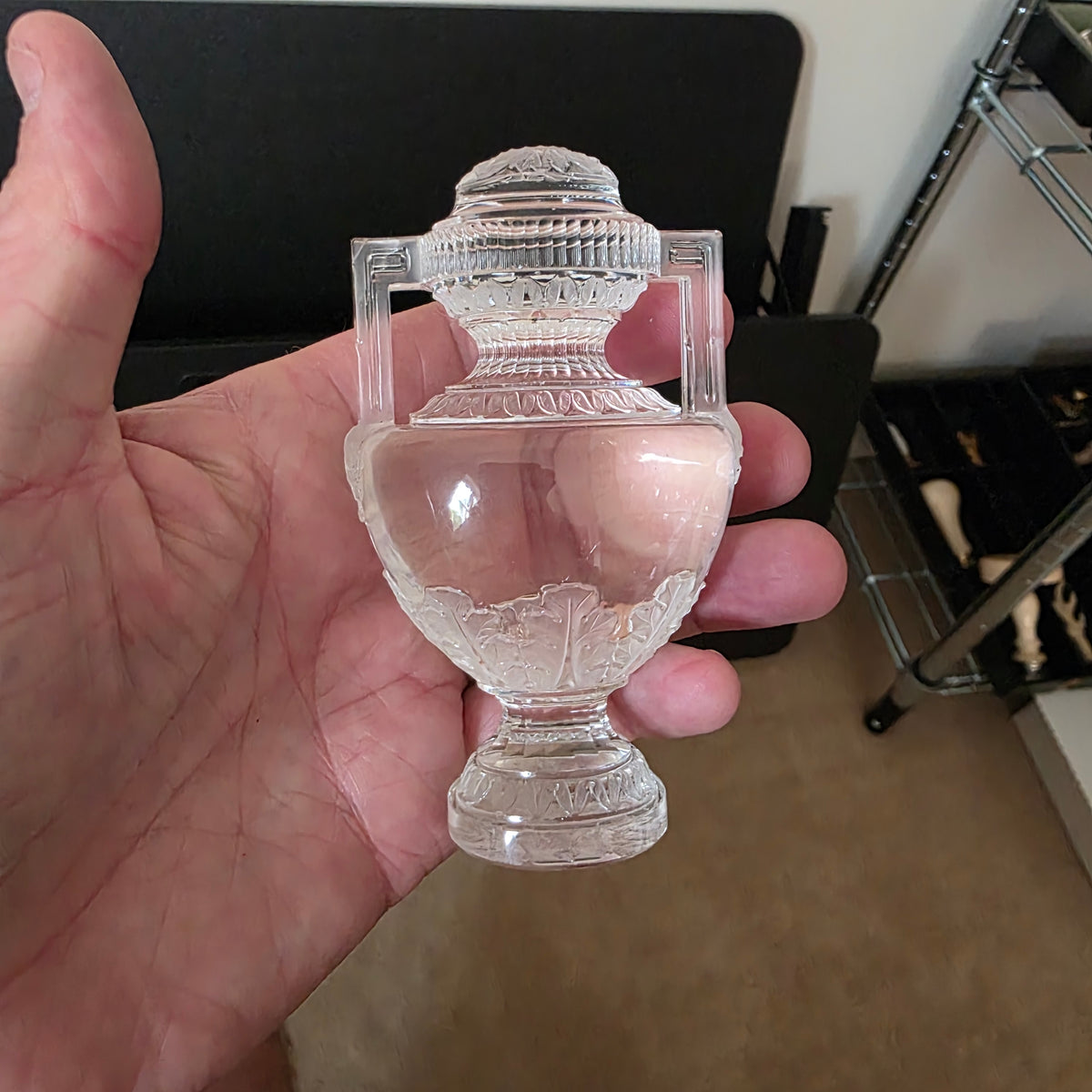 A CRYSTAL DESK SEAL FOR THE RUSSIAN NOBLE POPOV FAMILY