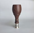FINE LATE 18THC SCOTTISH ROSEWOOD AND SILVER ARMORIAL DESK SEAL