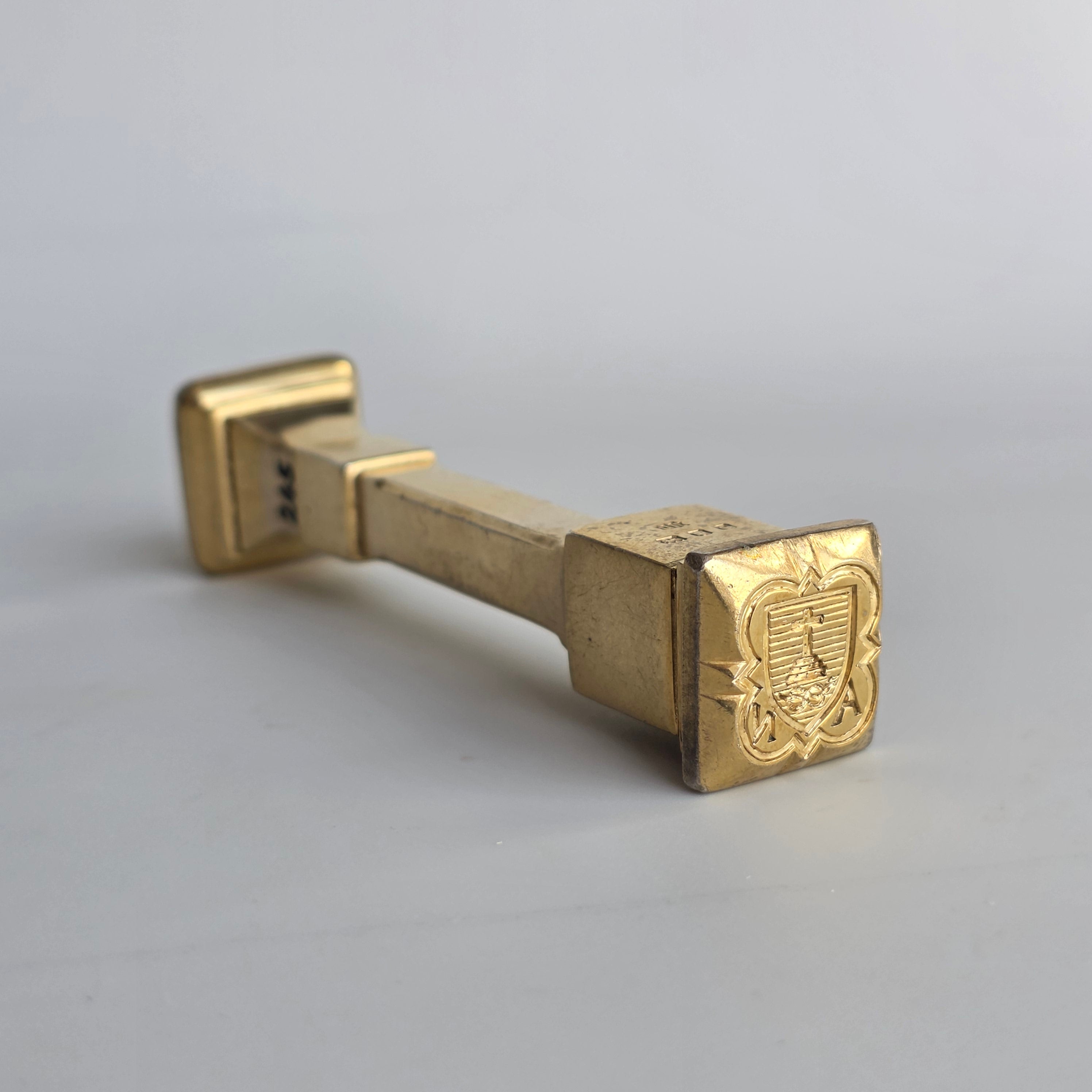 A RARE SILVER-GILT DESK SEAL BY OMAR RAMSDEN