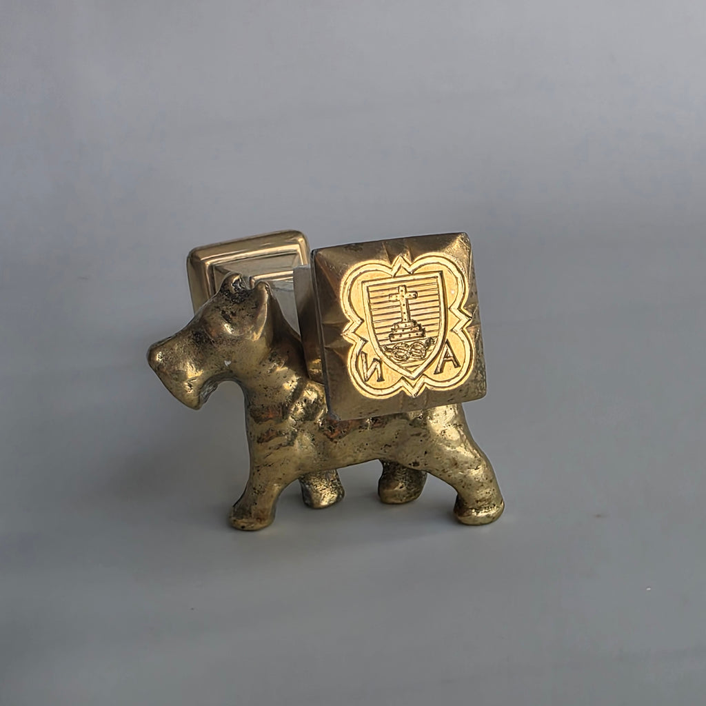 A RARE SILVER-GILT DESK SEAL BY OMAR RAMSDEN