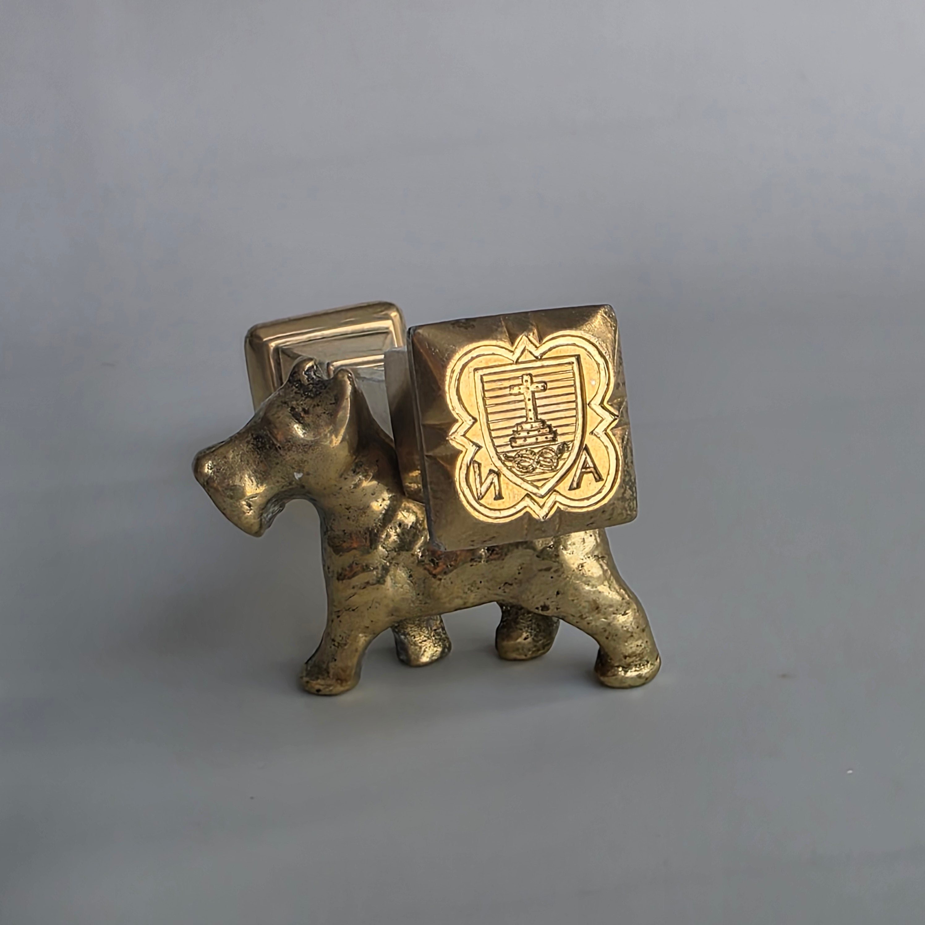A RARE SILVER-GILT DESK SEAL BY OMAR RAMSDEN