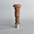 SILVER AND WOOD FRENCH MARQUIS' ARMORIAL DESK SEAL
