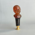 UNUSUAL TORTOISESHELL GOLD & GEM-SET INFANT DESK SEAL