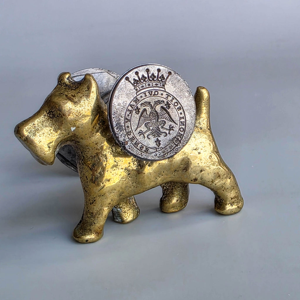 AN ENGLISH DOUBLE-ENDED STEEL DESK SEAL
