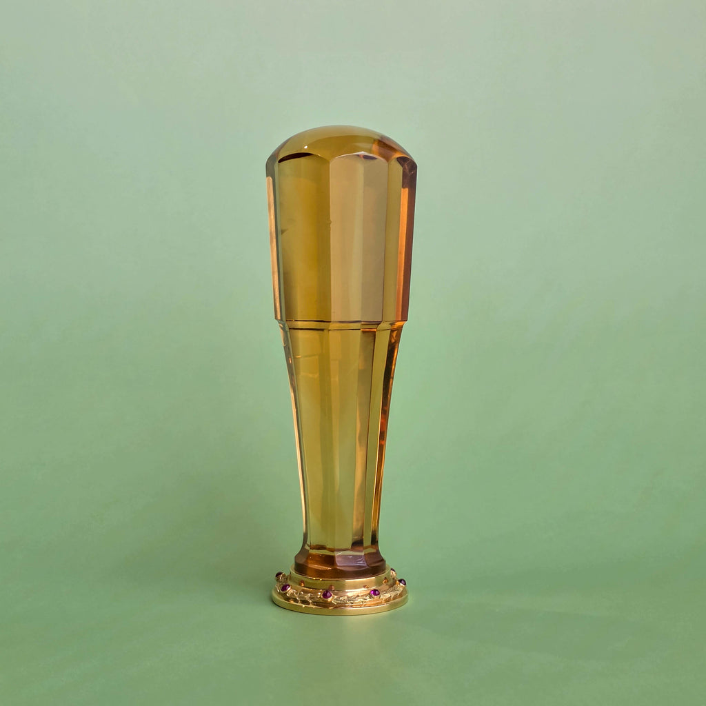 CITRINE AND GEM-SET GOLD CYPHER DESK SEAL