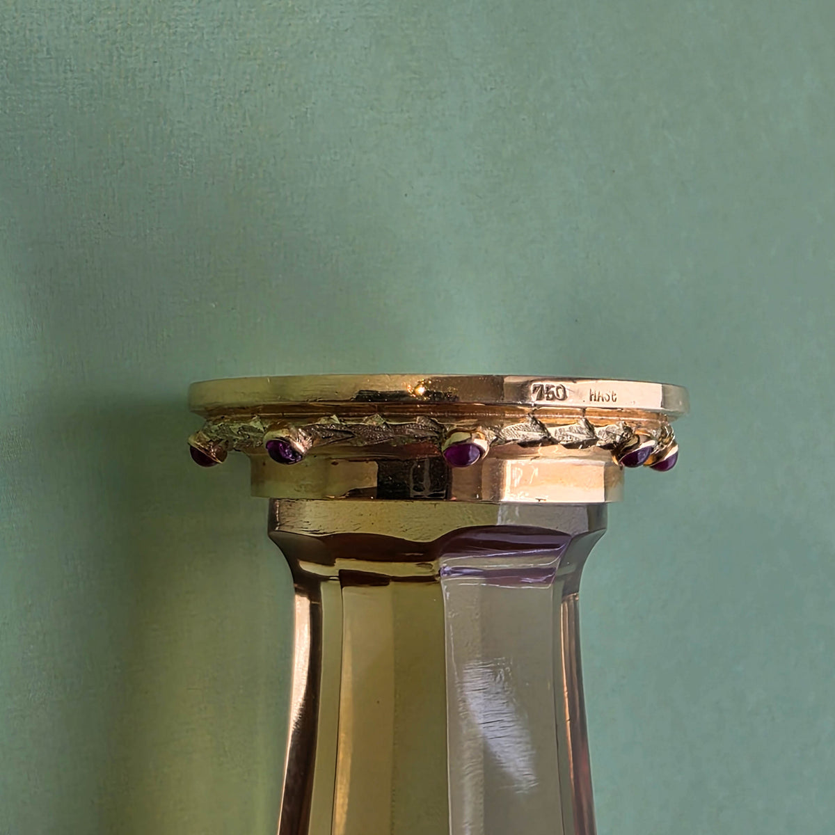 CITRINE AND GEM-SET GOLD CYPHER DESK SEAL