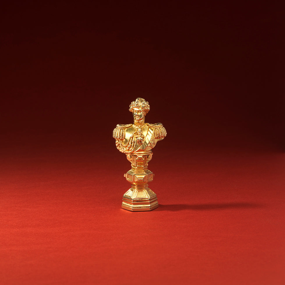 THE SIR JONATHAN WATHEN WALLER SILVER GILT ENGLISH DESK SEAL C1820 OF GEORGE IV