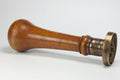 19thc French Brass Wood Investment Corporate Desk Stamp
