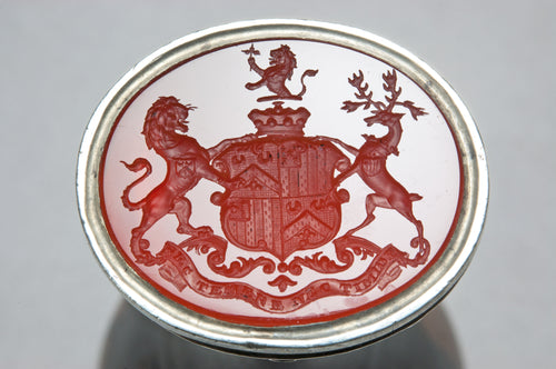 c1833 Antique Desk Seal for Charles Callis Western, Ist Baron Western